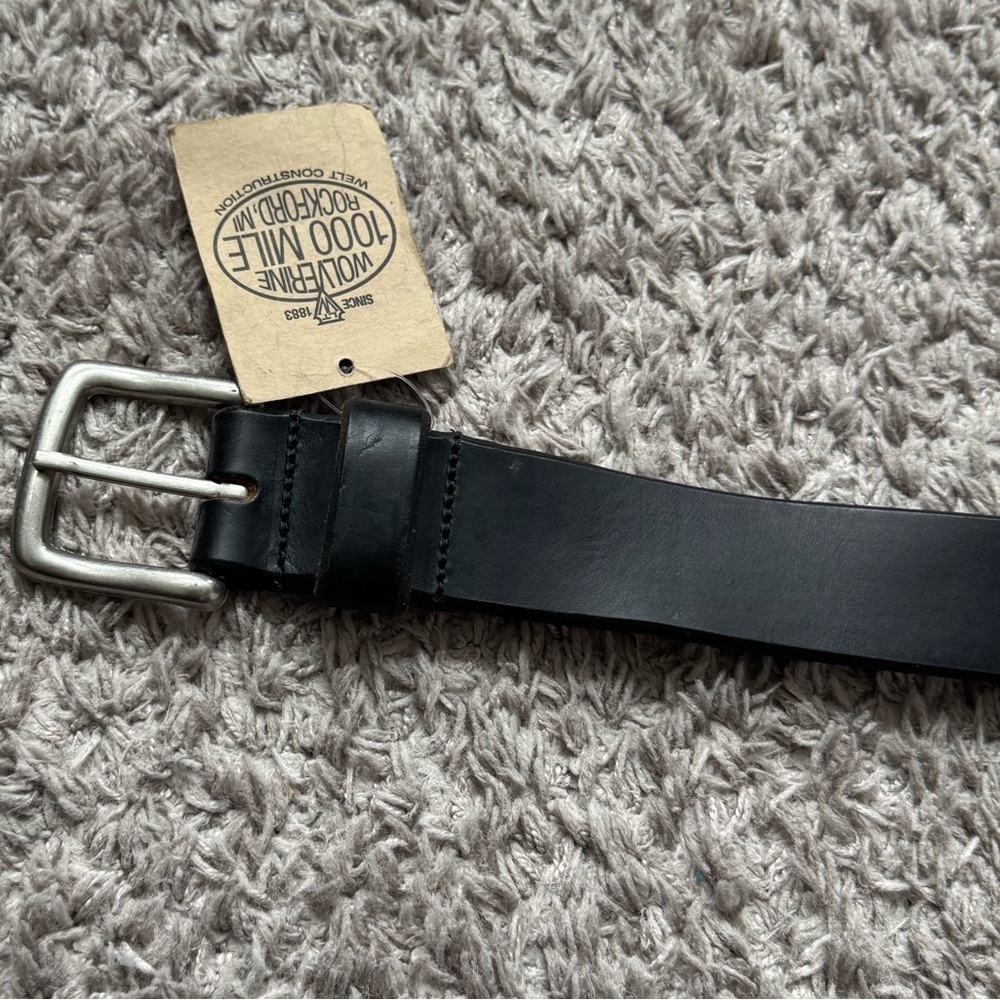 Wolverine 1000 Mile Genuine Horween Leather Black Mens Belts. Few sizes left. - Picture 5 of 5